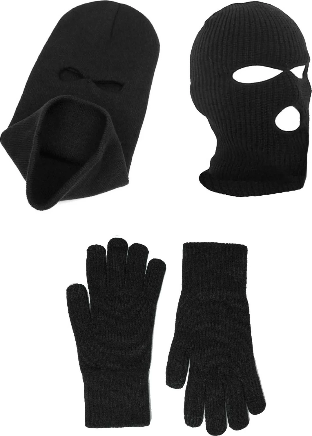 Set maskë dhe doreza Belifanti Collection për meshkuj, të zeza