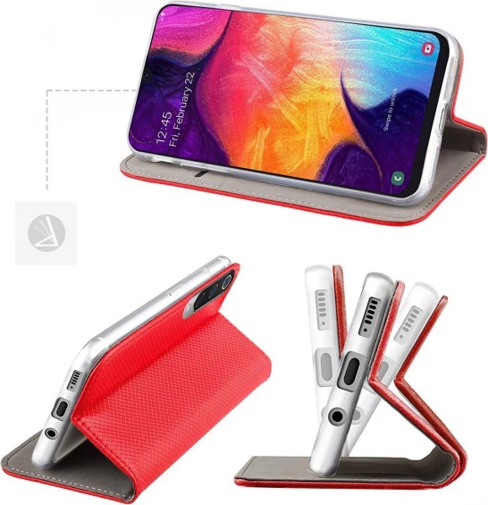 Mbështjellës magnetik flip HAVANA 23124 për Xiaomi Redmi Note 14 5G, i kuq