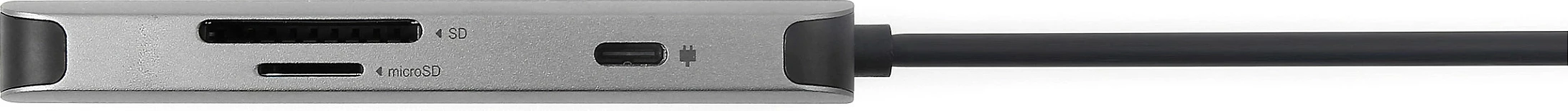 Dongle USB-C 7-në-1 Acer, HDMI 4K 60Hz, 3x USB-A, SD/microSD, PD 100W, Argjendtë