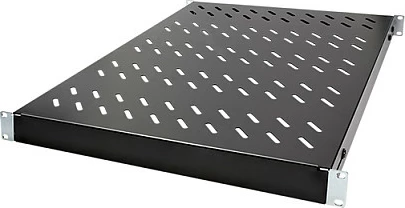 Raft i rregullueshëm 19" për rack LogiLink, thellësi 600mm, i zi