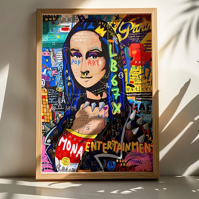 Pikturë muri në kornizë Monda, print digjital, shumëngjyrëshe, 50x2x70cm