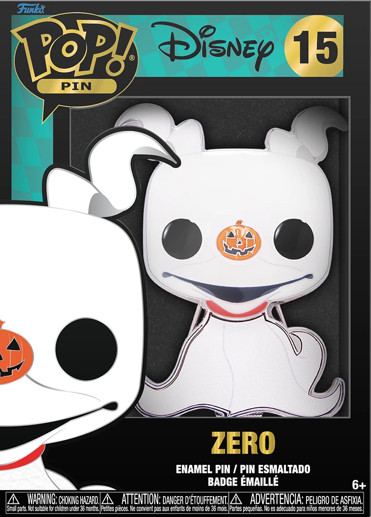 Pin koleksionues Funko Pop Disney Nightmare Before Christmas Zero, i bardhë