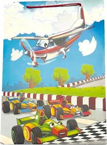 Qese dhurate prej letre JU-PITER JP 4606A 30x42x25 cm, fund i gjerë, dizajn miks