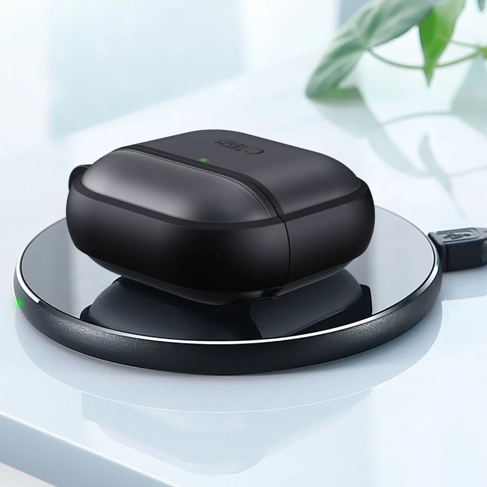 Mbështjellës Tech-Protect Slim Hook për AirPods 4, i zi