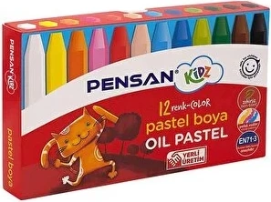 PENSAN Kidz Pastel Boja – Set me 12 Ngjyra (Oil Pastel)