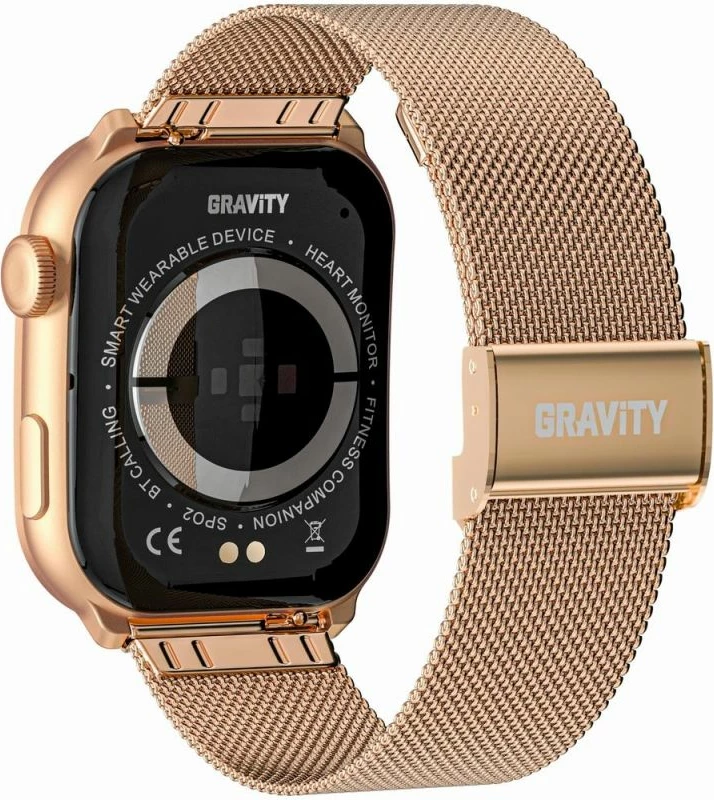 Smartwatch për femra Gravity, rozë e zezë