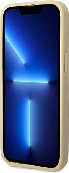 Mbështjellës Guess GUHCP14LHGGSHD për iPhone 14 Pro 6.1", hardcase, Glitter Script, ari