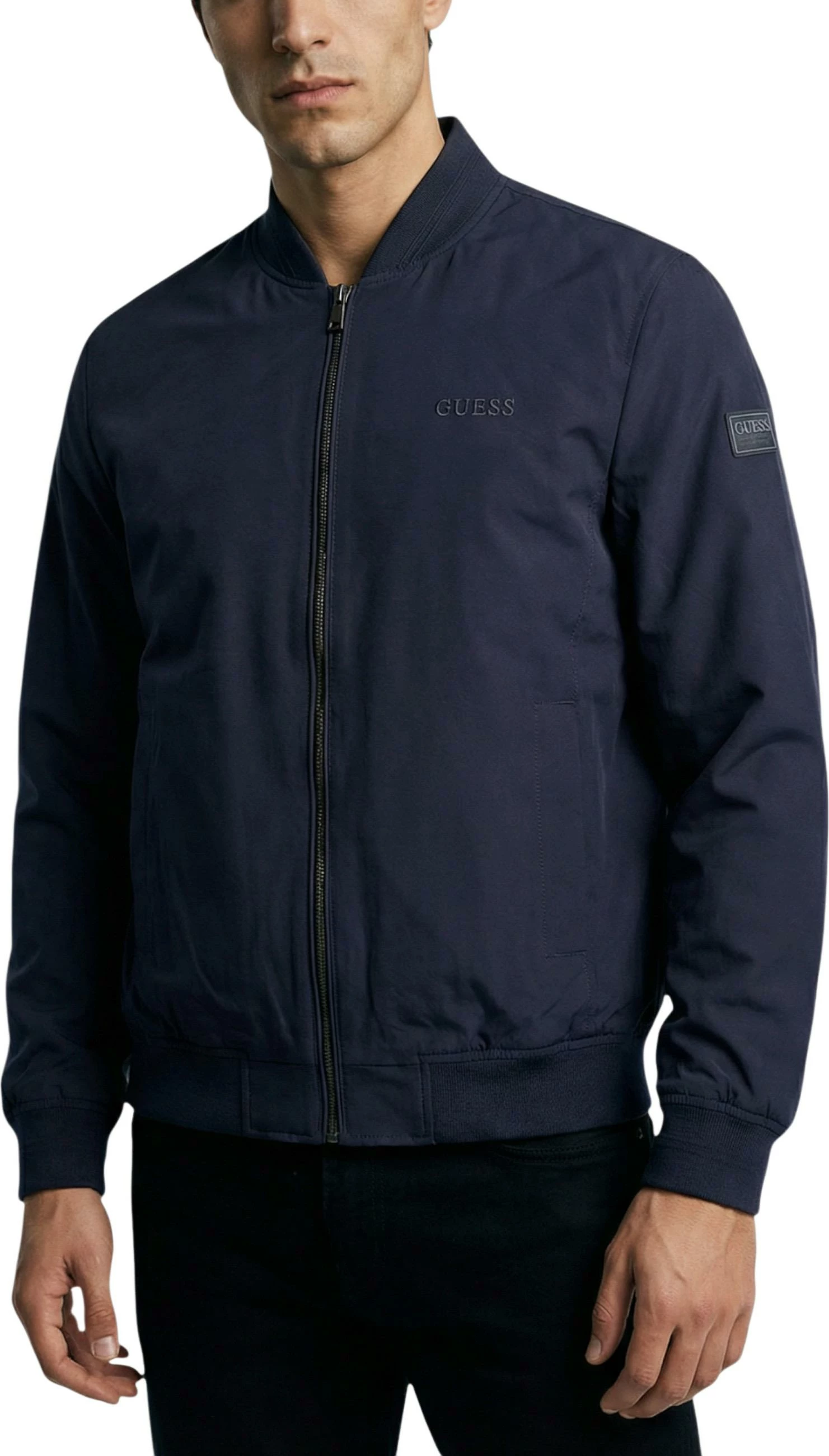 Jakne bomber Guess M6RL09 WJ362 për meshkuj, e kaltër [Madhësia: M]