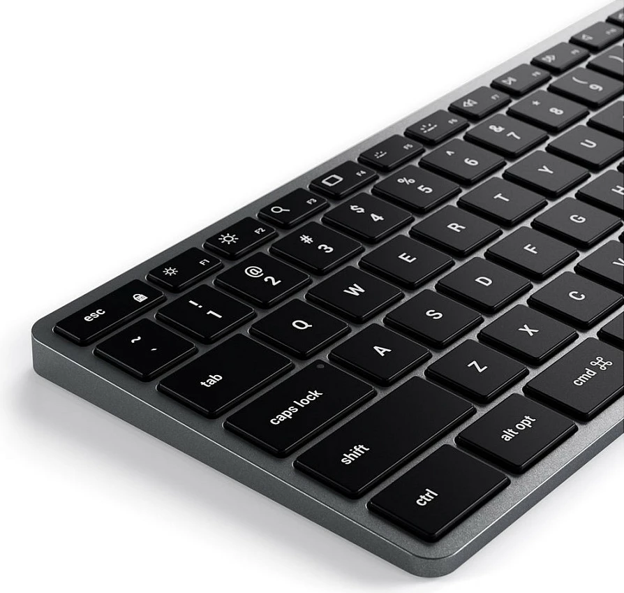 Tastierë Satechi Slim X3, Bluetooth, layout gjerman, e zezë/gri