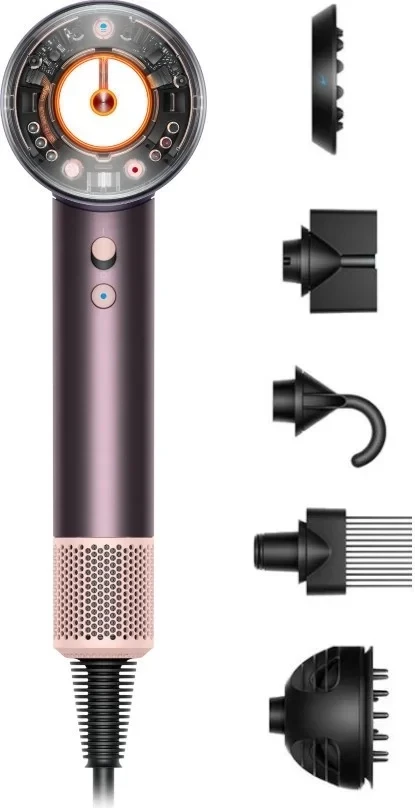 Tharëse flokësh Dyson Supersonic Nural, 1600W, 5 aksesorë, ngjyrë vjollcë/jaspis