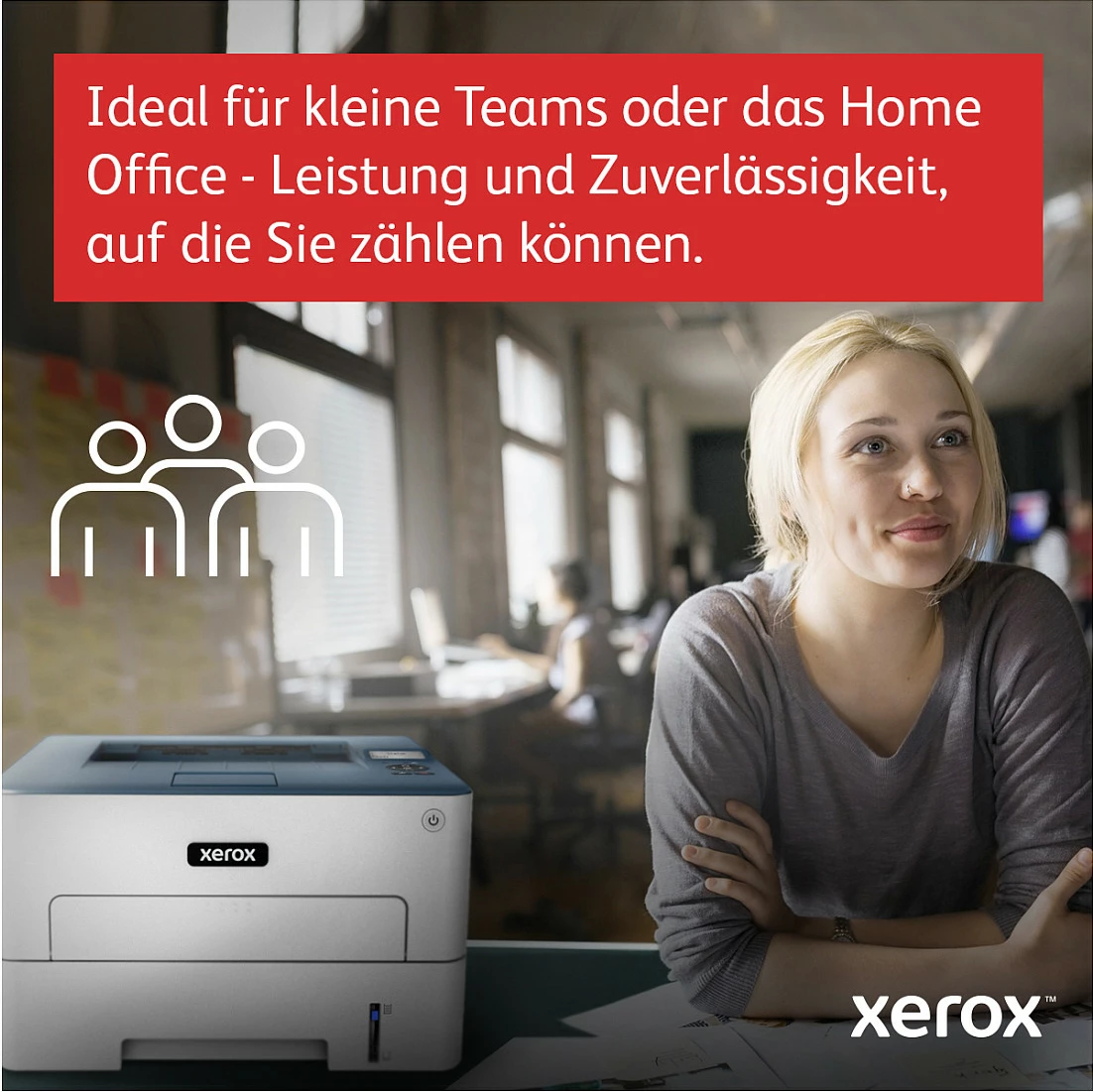 Printer lazer Xerox B230, Wi-Fi, duplex, 34ppm, bardhë/kaltër