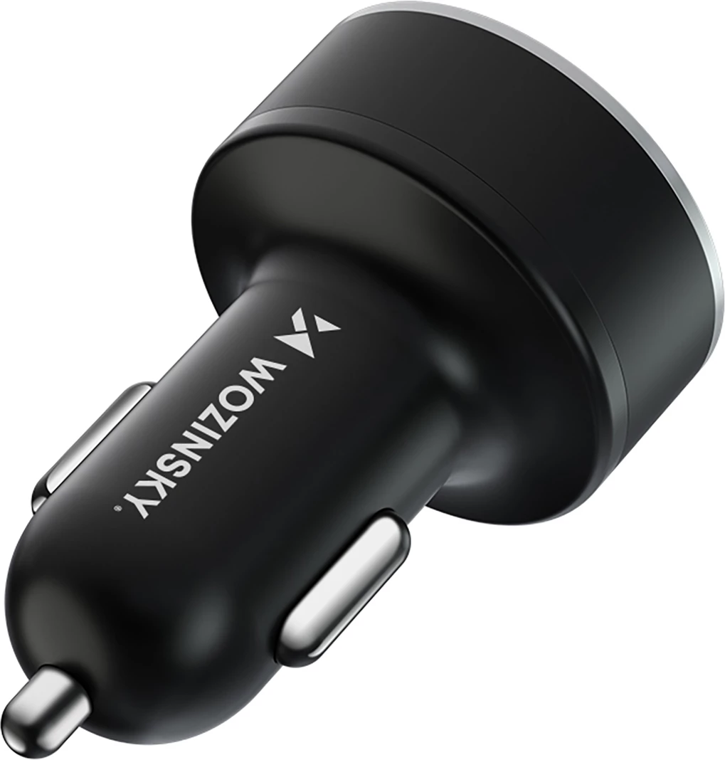 Karikues veture Wozinsky WDCCB, 50W, 2xUSB-C / 2xUSB-A, me ekran, i zi