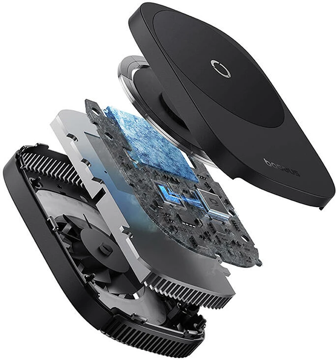 Mbajtës me ftohje për celular Baseus MagPro II, ultra i hollë, magnetik, i zi