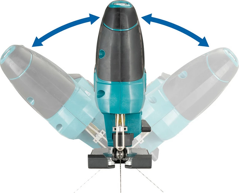 Sharrë xhigso pa kabllo Makita DJV184Z, 18V, lëvizje pendulare, pa bateri/karikues, kaltër/zezë