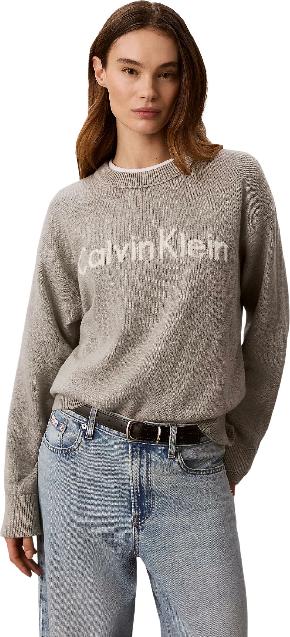 Xhemper për femra Calvin Klein Jeans LV044G313G, gri