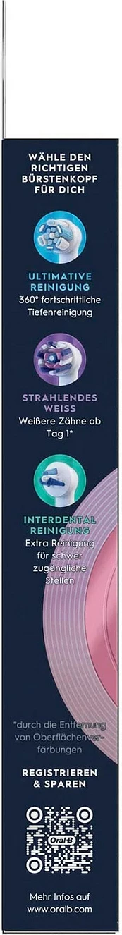Koka zëvendësuese për furçë dhëmbësh Oral-B iO Sanfte Reinigung 373609, 2 copë, të buta, të bardha