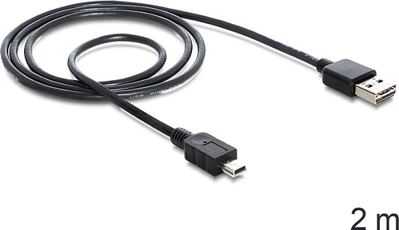Kabllo USB DeLOCK 85554, USB-A në Mini-USB B, 2 m, USB 2.0, e zezë