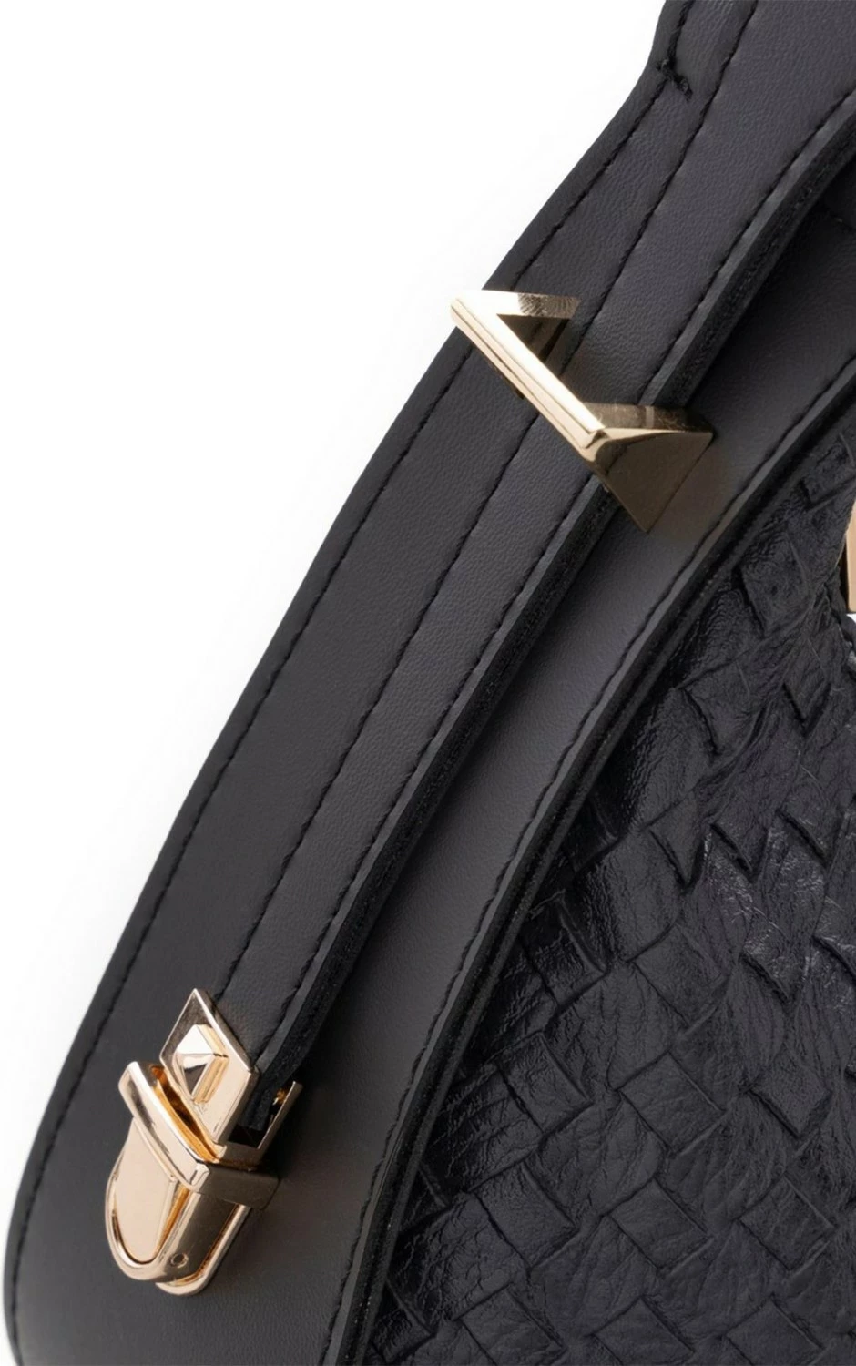 Çantë baguette për femra Lucky Bees, e zezë