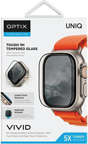 Xham mbrojtës UNIQ Optix Vivid për Apple Watch Ultra 49mm me aplikator