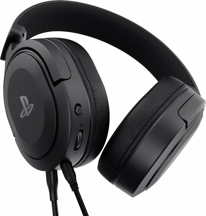 Kufje gaming Trust GXT498 Forta 24715, 3.5mm me kabllo, mikrofon i shkëputshëm, për PS5, të zeza