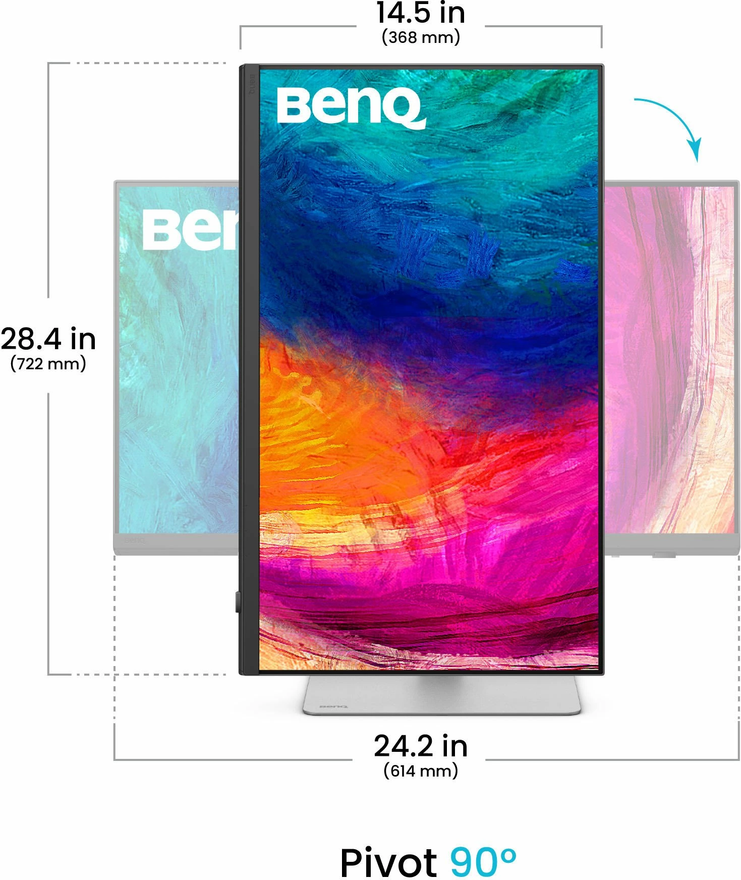 Monitor BenQ PD2730S (9H.LN7LA.TBE) 27\" 5K 5120x2880, i bardhë/argjendtë