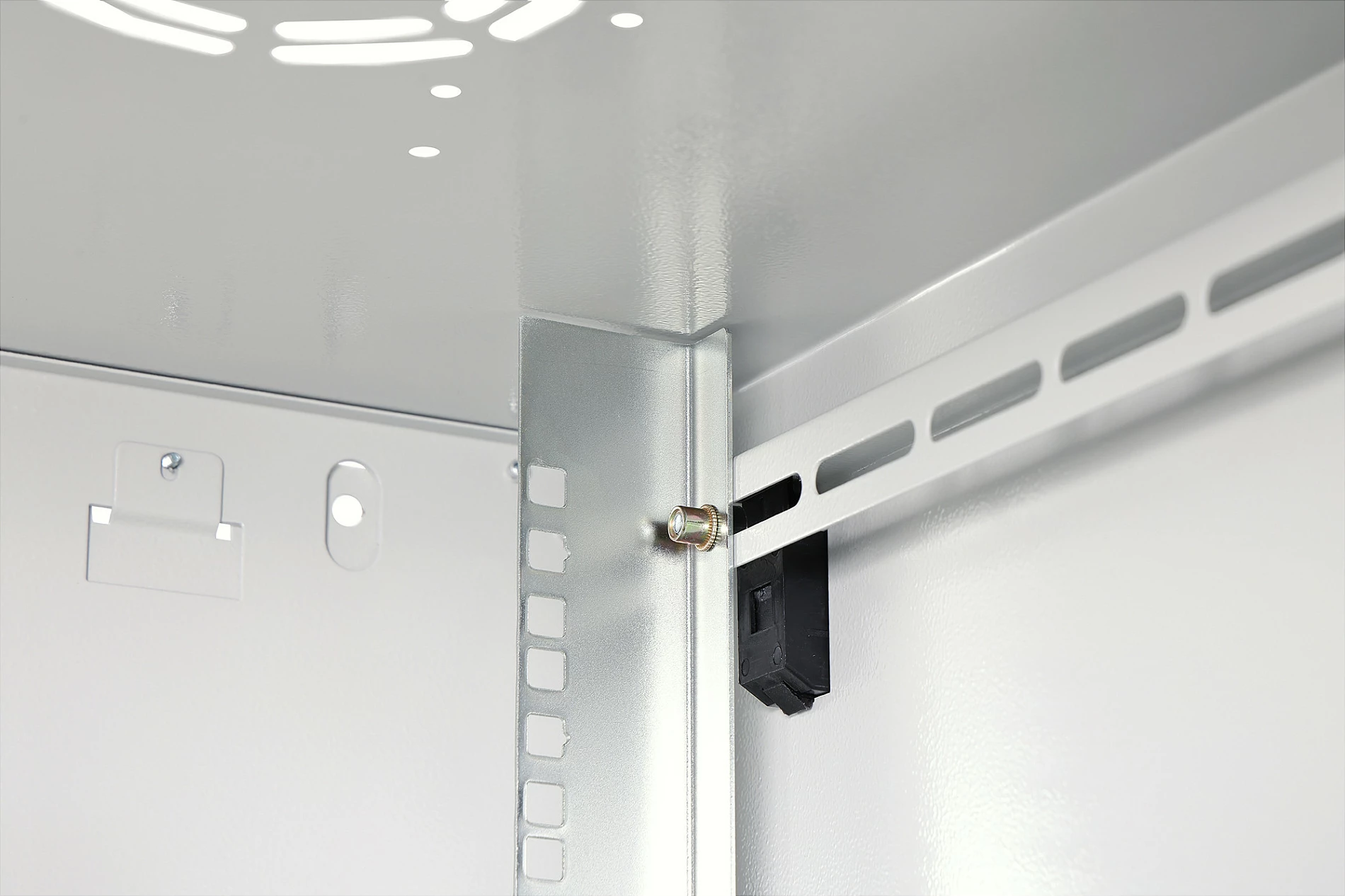 Kabinet rrjeti për mur Digitus Dynamic-N, 9U, 600x600mm, IP20, derë xhami me kyç, gri e hapur