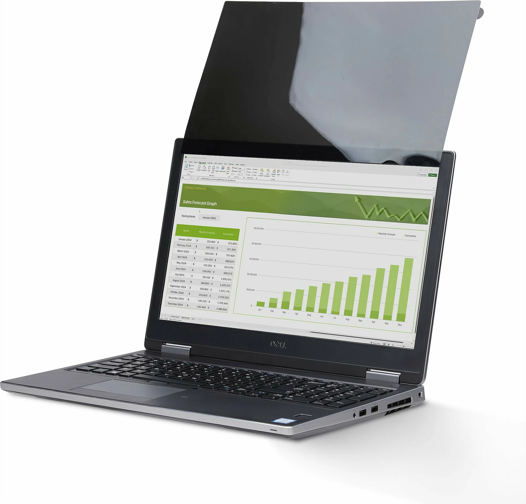 Filtri privatësie për ekran laptopi StarTech 15.6" 16:9, flip-up, touch, anti-glare, blue light, i zi