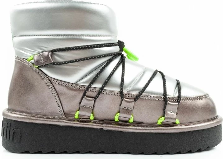 Çizme dimri për femra D.Franklin, argjendi