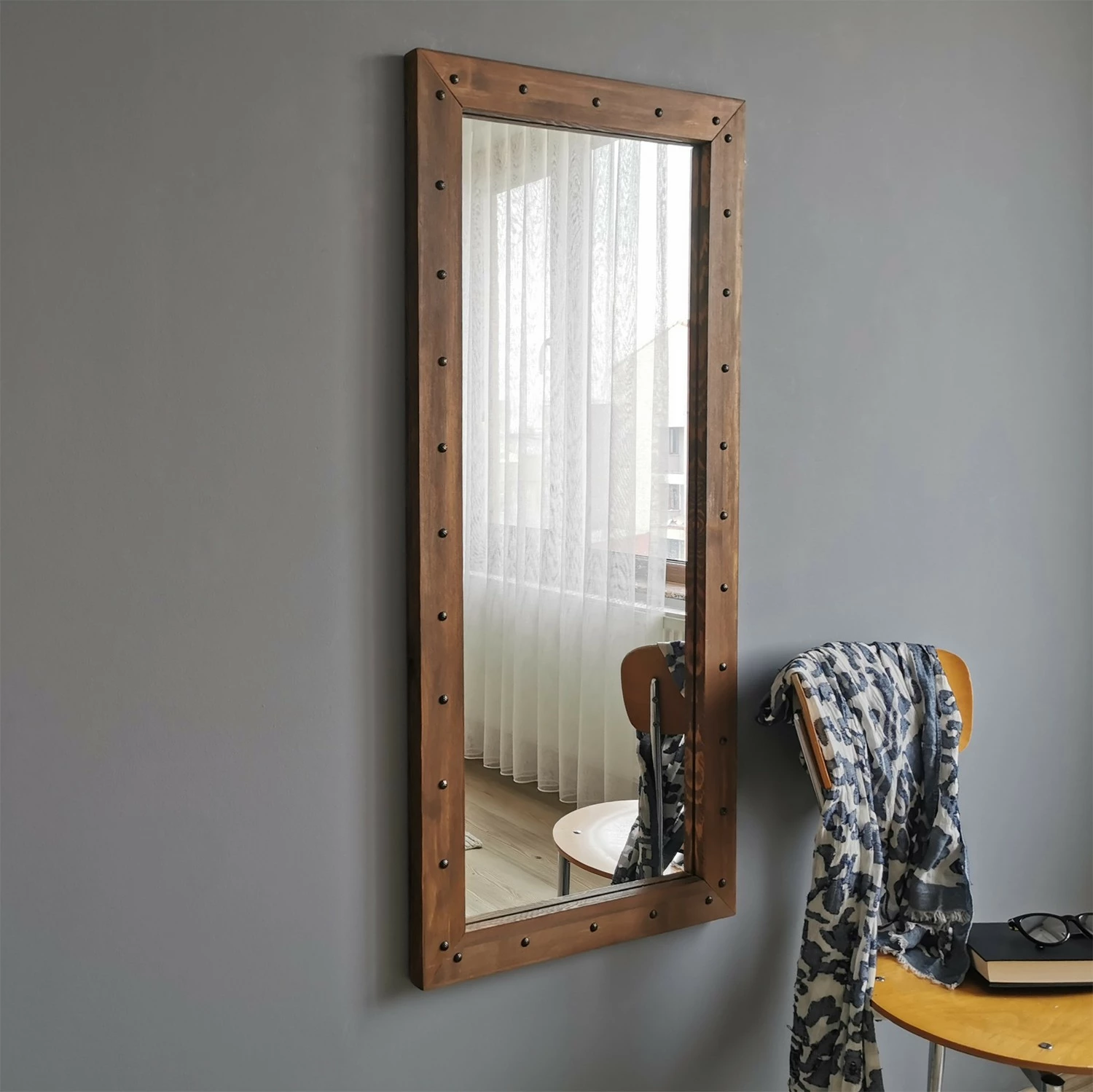 Pasqyrë ngjyrë arre, Hanah Home, Z50110CV, 50x110cm