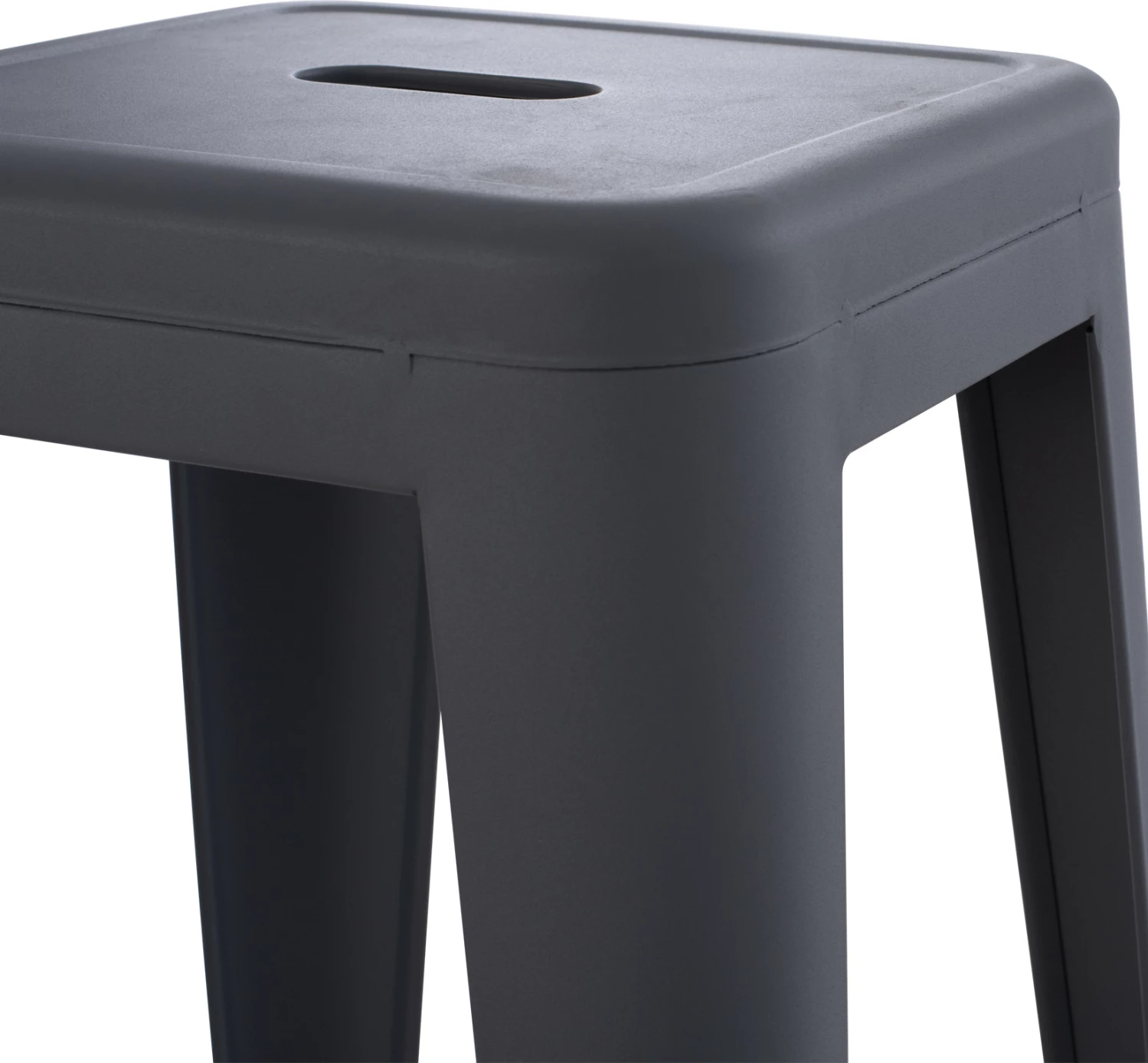 Karrige për bar MELITA-PRO FH8642.50 metalike, ngjyrë gri, 43x43x78H cm