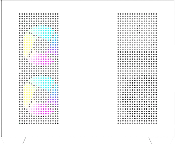Kasë DarkFlash B275 PRO Mini Tower, M-ATX/ITX, xham i temperuar 270°, me 6 ventilatorë 120 mm, e bardhë