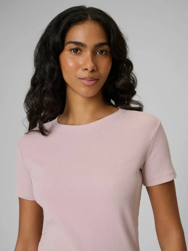 Maicë slim për femra 4F 4FRSS26TTSHF3629, e bardhë [Madhësia: XS]