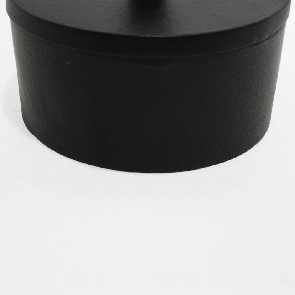 Enë magazinimi me kapak, alumin i zi, 14x14x10cm