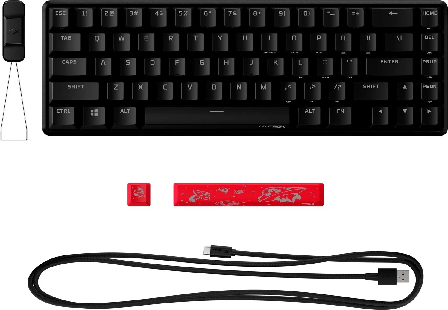 Tastierë HyperX Alloy Origins 65 Gaming, e zezë 