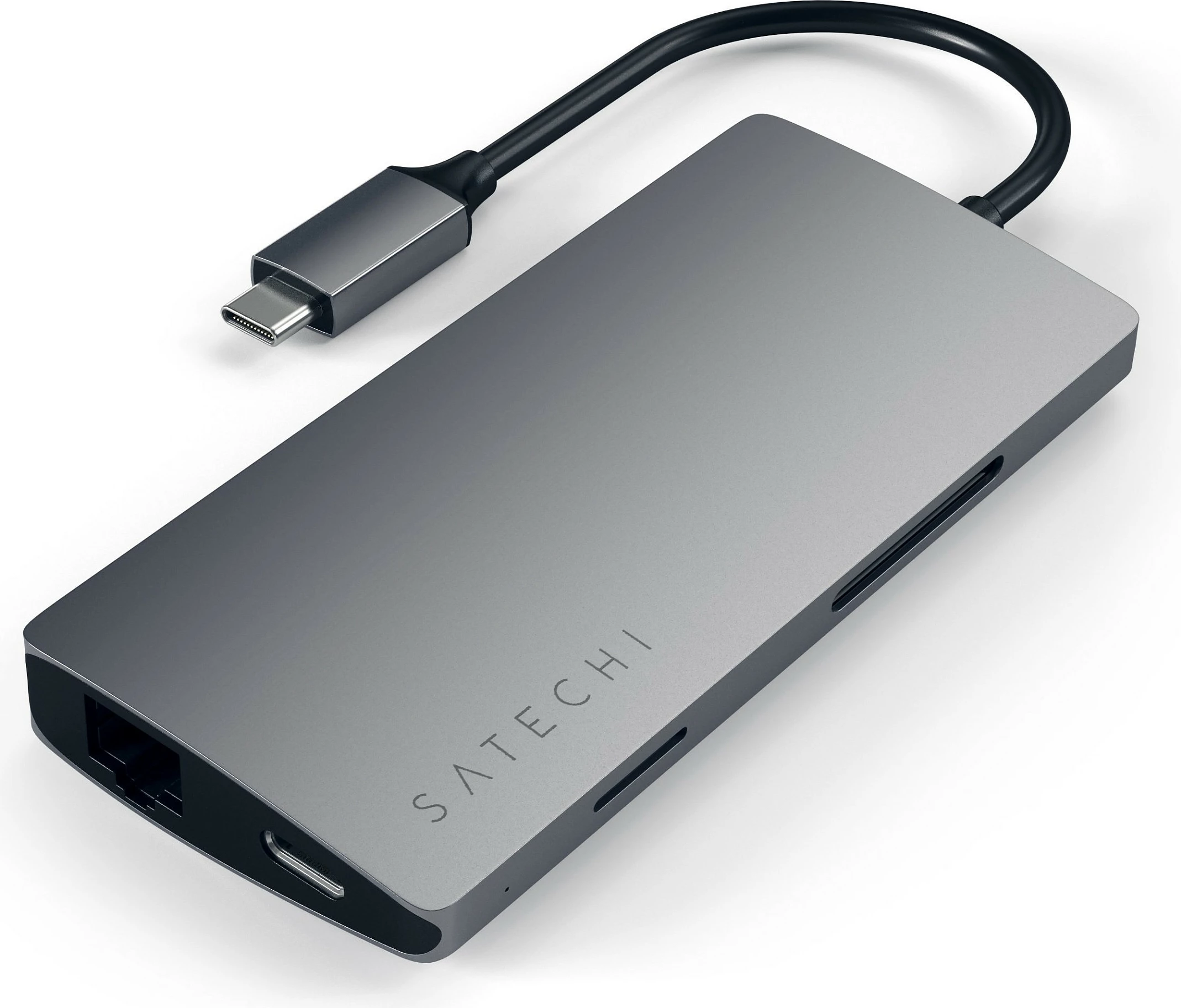 Hub USB-C Satechi V2 Multi-Port 8-në-1, ST-TCMA2M, Space Gray