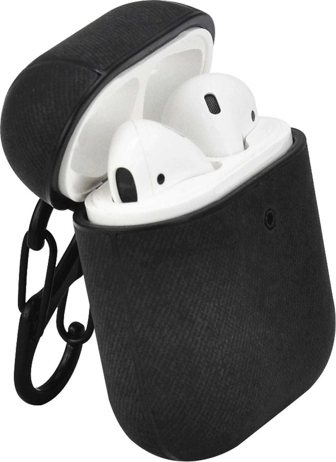 Mbështjellës për AirPods TerraTec AirBox Fabrik, polikarbonat, i zi