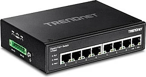 Switch industrial TRENDnet TI-PG80, 8-port Gigabit PoE+, DIN-Rail