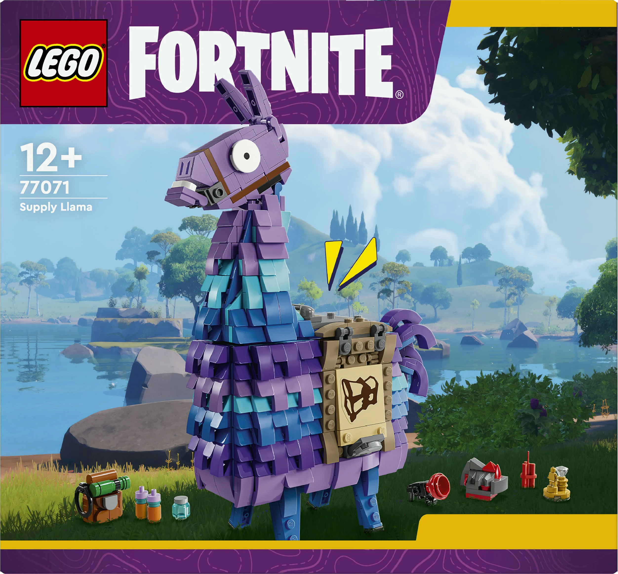 Set ndërtimi LEGO Fortnite Supply Llama 77071, 691 pjesë, shumëngjyrësh