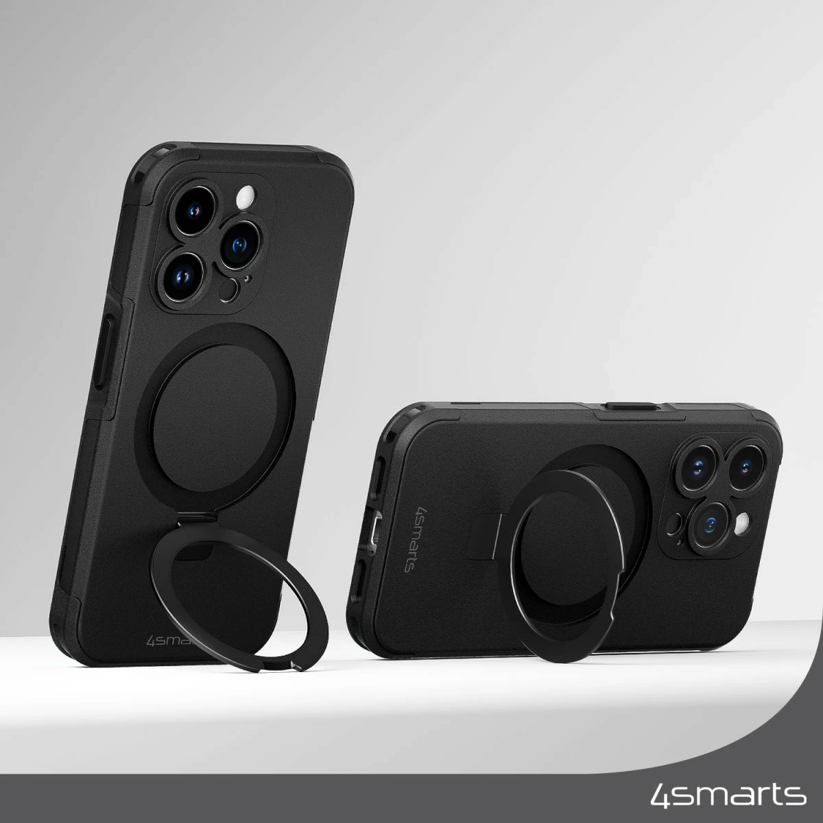 Mbështjellës 4smarts Defend, iPhone 15 Plus, 17 cm (6.7"), i zi
