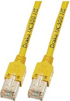 Kabllo rrjeti EFB Elektronik Draka UC300 TM11, RJ45 Cat5e, 0.5m, e verdhë