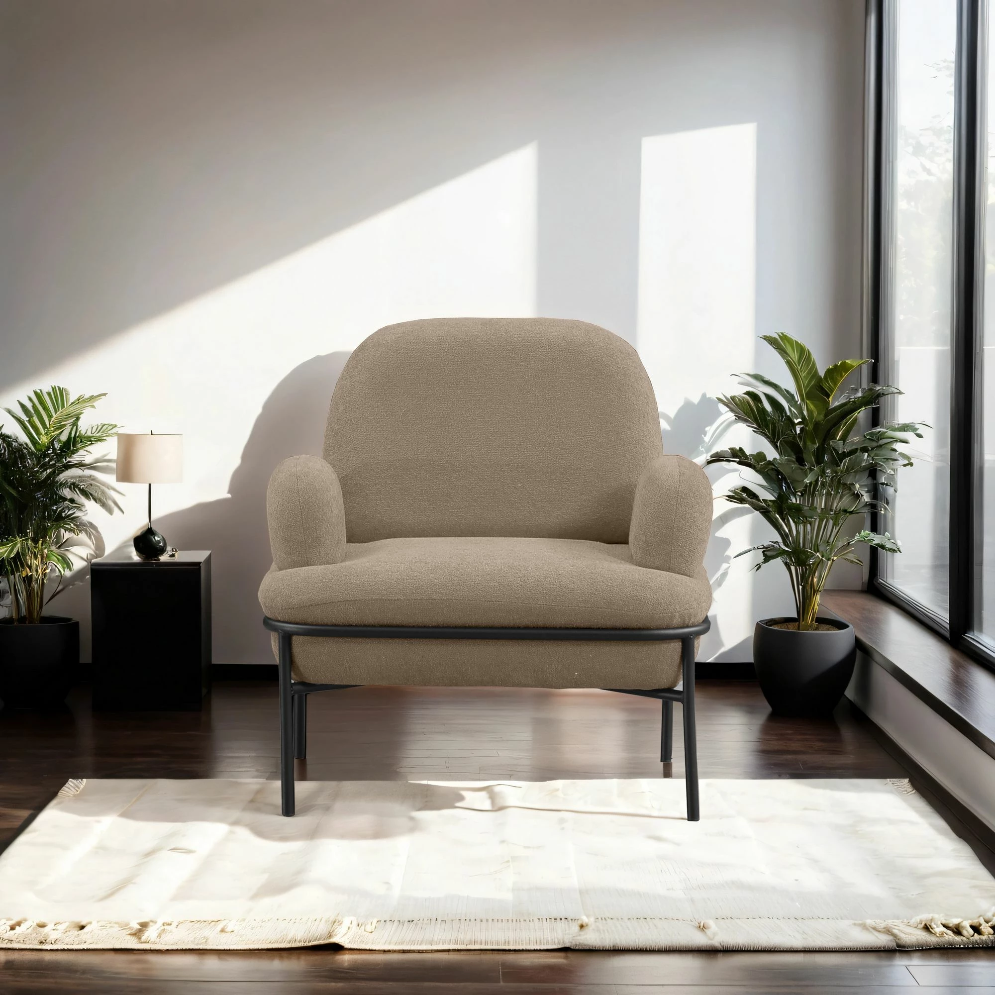 Karrige wing Atelier del Sofa, ngjyrë kapuçino, Aster