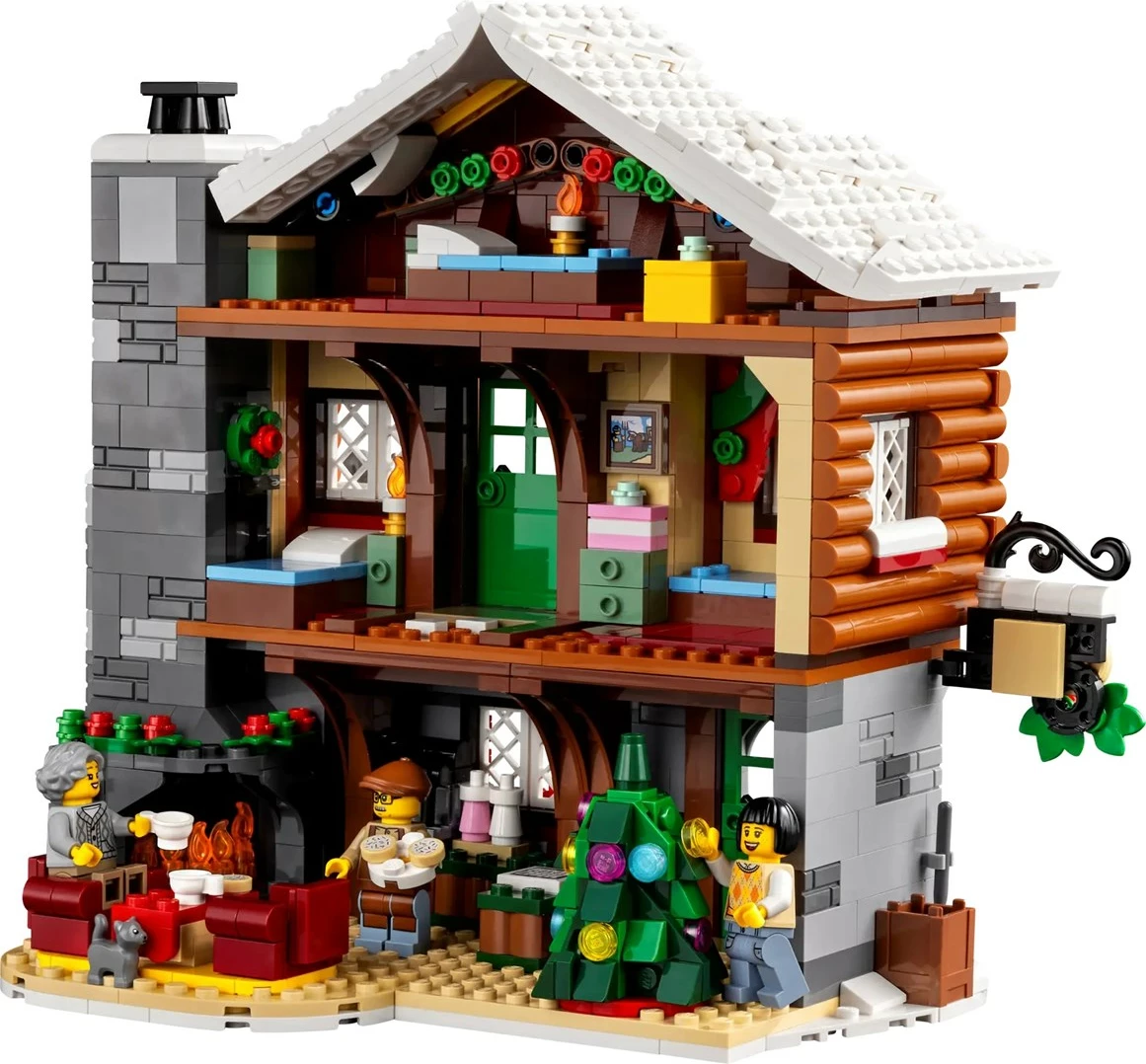 Set LEGO ICONS Alpine Lodge 10325, 1517 pjesë, me 5 minifigura