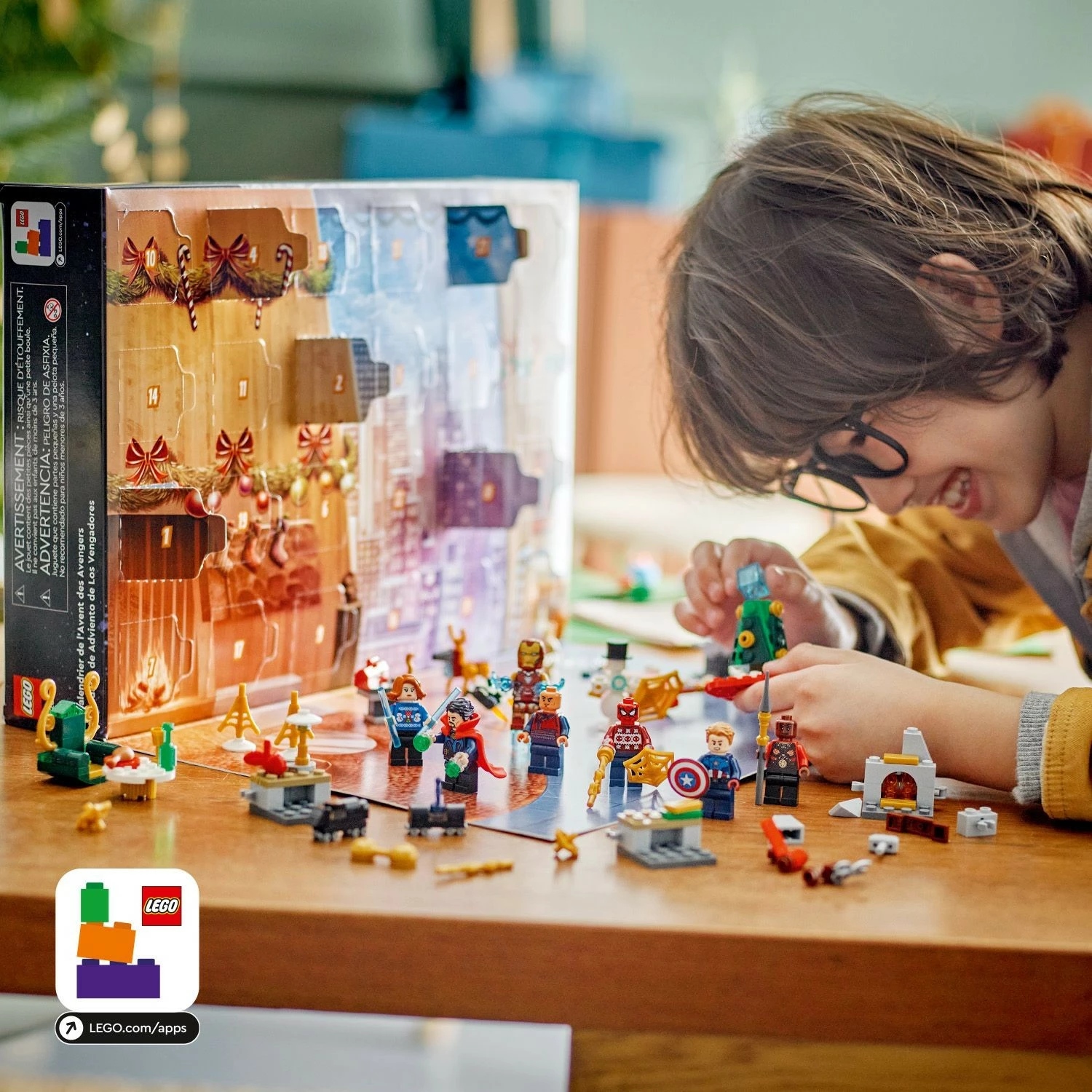 Set ndërtimi LEGO Marvel 76267, Advent Calendar, multikolor