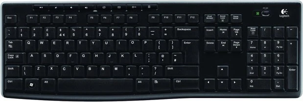 Tastierë Logitech K270, wireless, USB, e zezë
