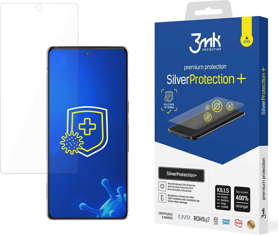 Mbështjellës ekranit 3mk SilverProtection+ për Google Pixel 6 Pro, Antimikrobial, Transparent