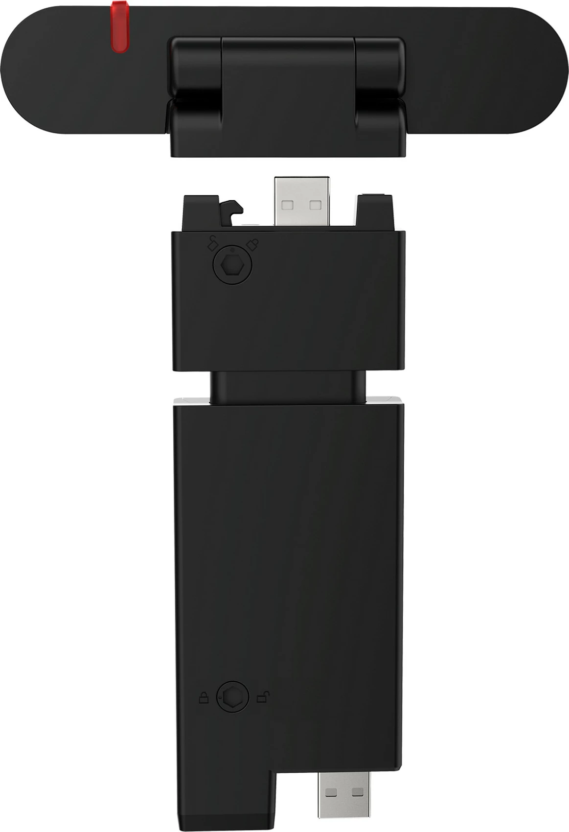 Webcam Lenovo ThinkVision MC60, Full HD 1080p, 2 mikrofona, privacy shutter, e zezë