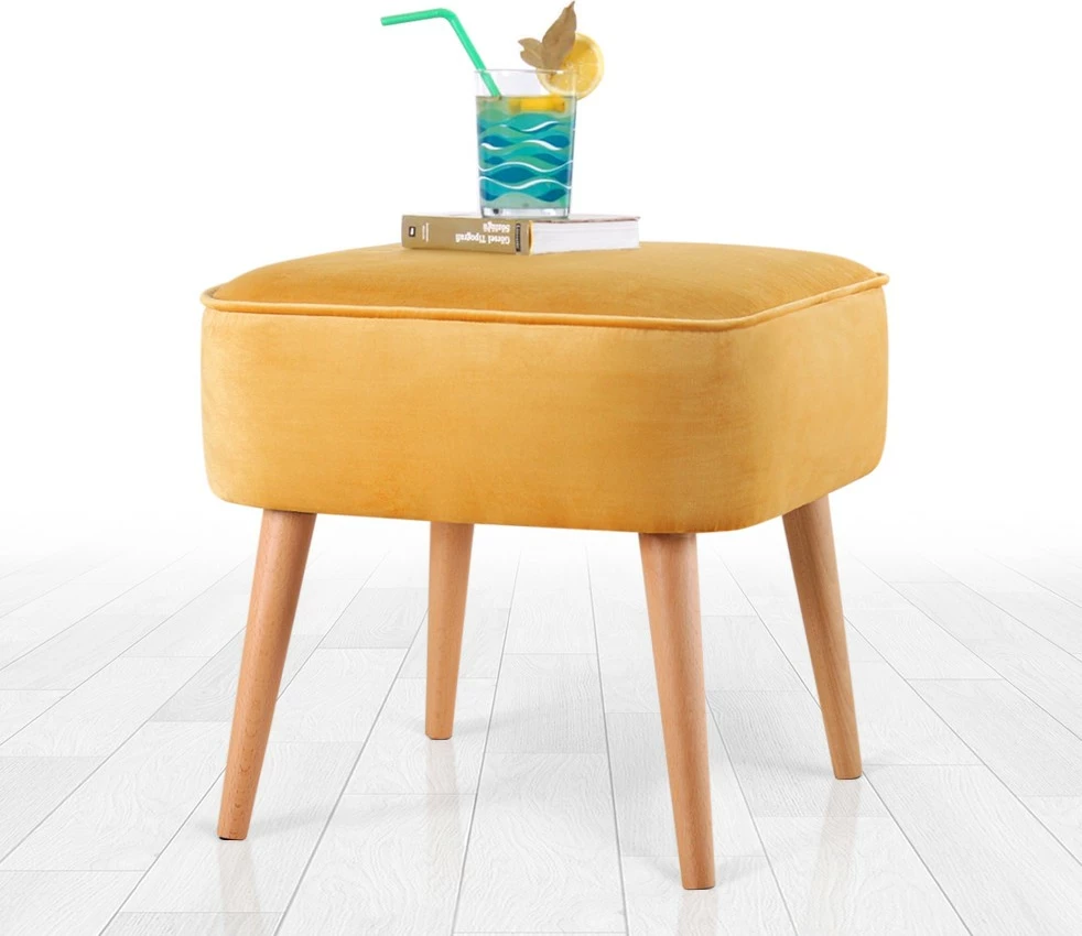 Puf Atelier del Sofa, Moouv 7085, kadife, ngjyrë e verdhë