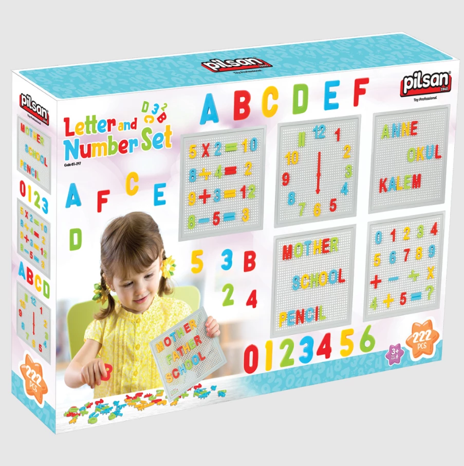 Set lodër për fëmijë Pilsan Letters and Numbers 