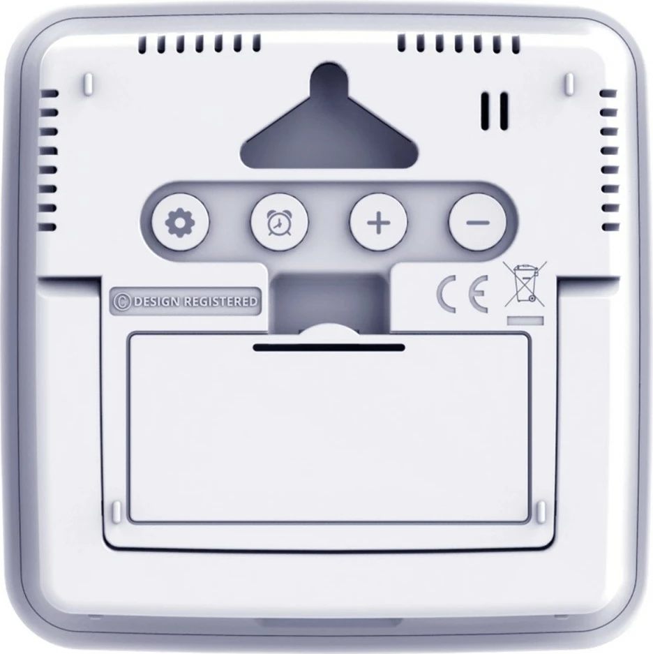 Stacion moti pa kabllo GreenBlue GB169, temperaturë brenda/jashtë, lagështi, orë/alarëm, datë, rreze deri 60 m, me sensor, e bardhë