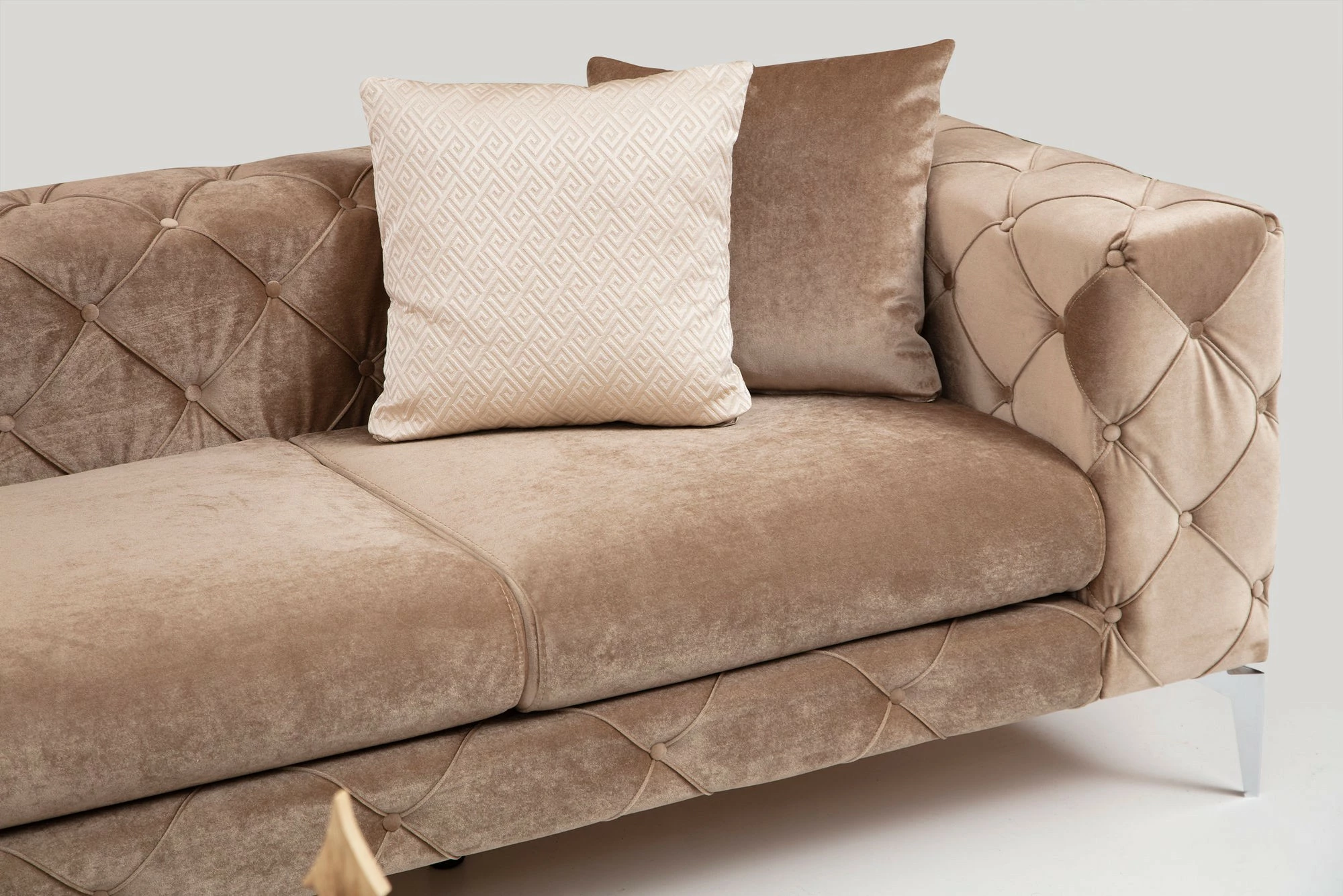 Kauç katër vendesh Atelier del Sofa, Como, krem i errët